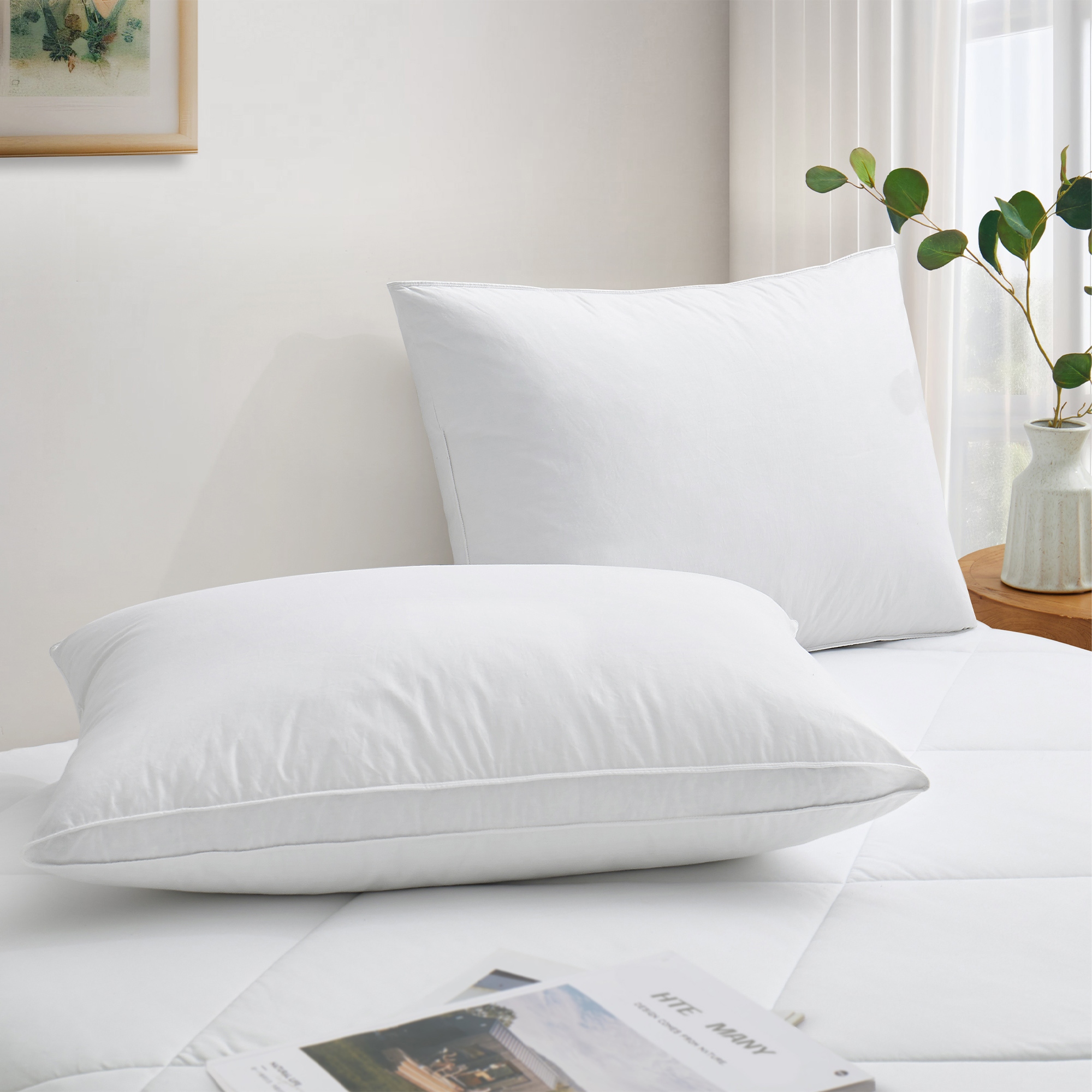 Pacific Coast Feather 100 Organic Cotton Double DOWNAROUND Firm Support Pillow Bed Bath Beyond 33870968